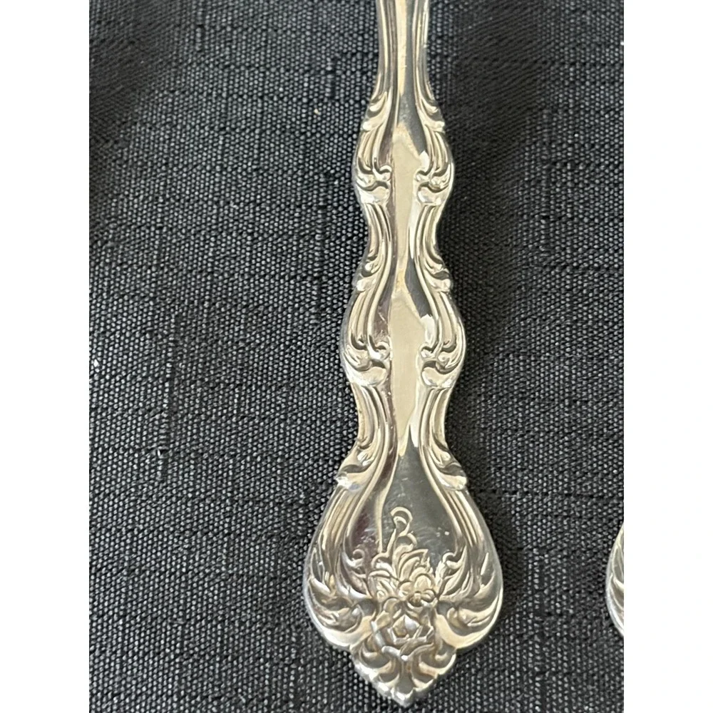 International Silverplate Ornate Forks & Teaspoons Flatware Baroque Rococo Style